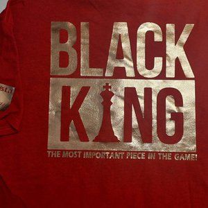 Large Red w/gold trim Gangsta & Gentleman LLC T-shirt